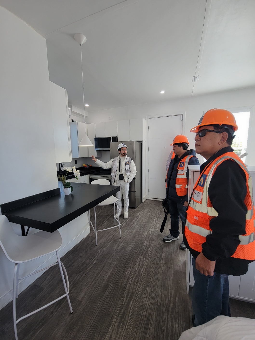 Tour of modular housing kitchen